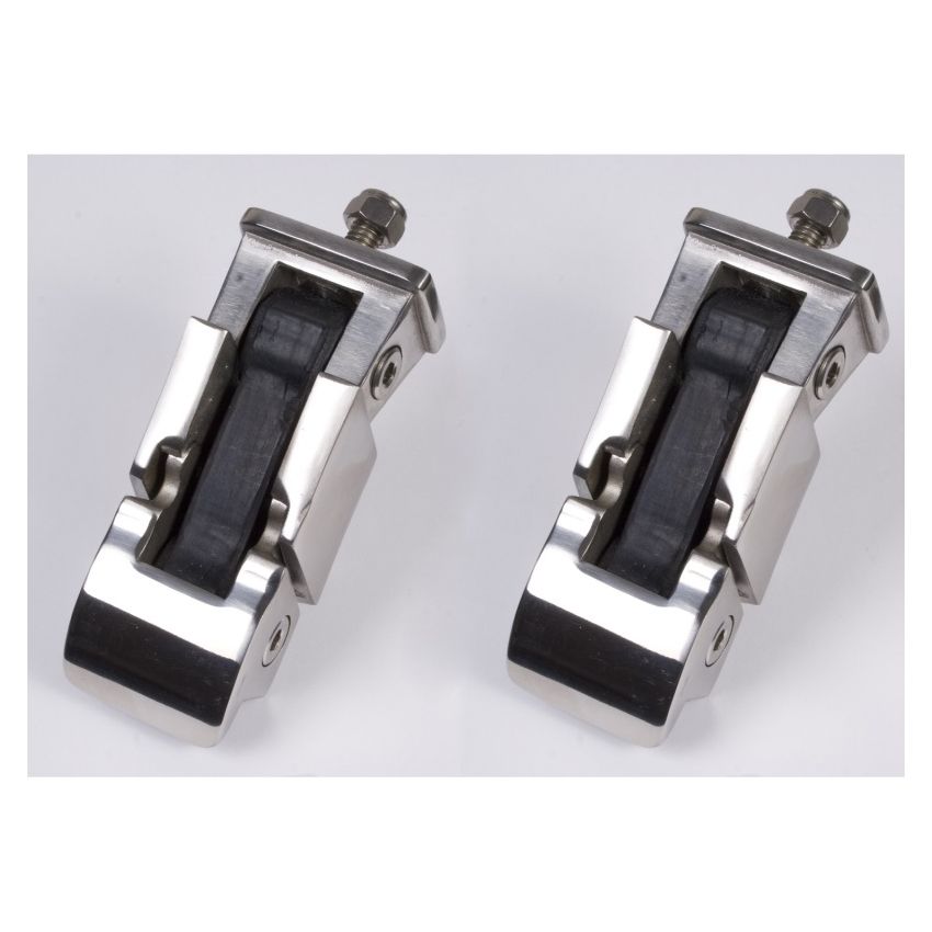 Rugged Ridge 97-06 Jeep Wrangler TJ Stainless Steel Hood Catch Set