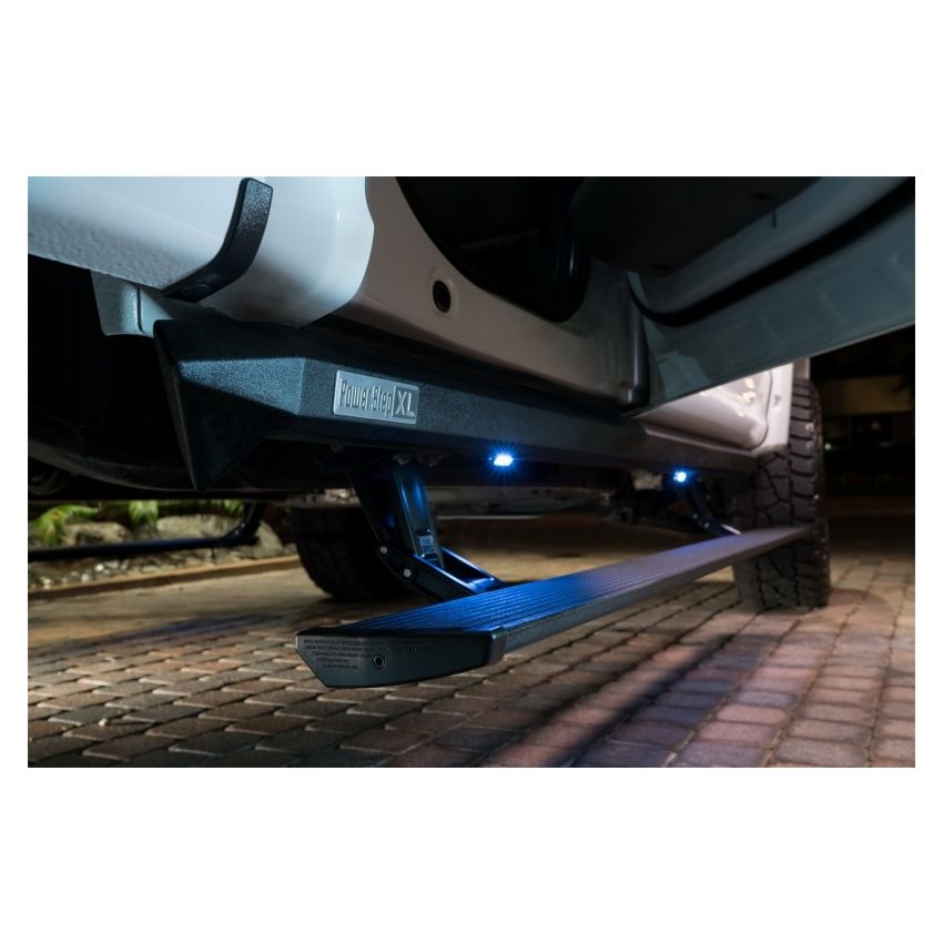 AMP Research 77254-01A 20-23 Chevy Silverado 1500 Crew Cab PowerStep XL - Black (Incl OEM Style Illumination)