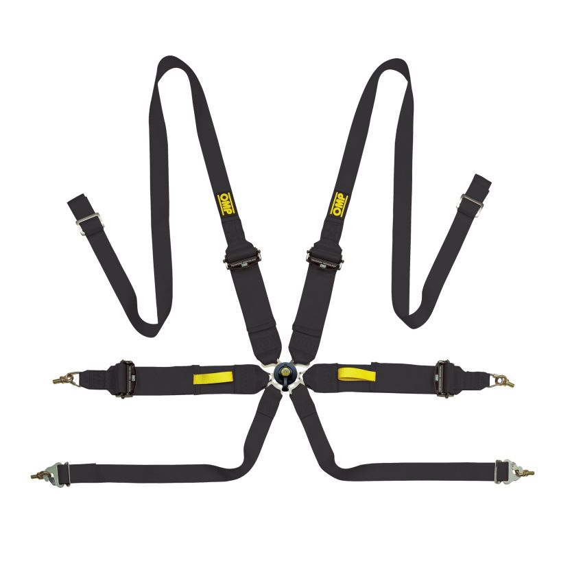 OMP RACING, INC. OMPDA0-0203-A02-071 Safety Harness Tecnica Black FIA 8853-2016