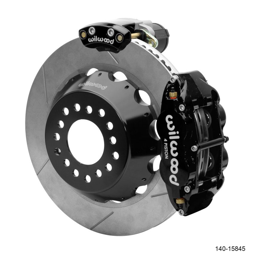 Wilwood 140-15845 Narrow Superlite 4R Rear P-Brk Kit 14.00in Rotor Big Ford New Style 2.50in Offset