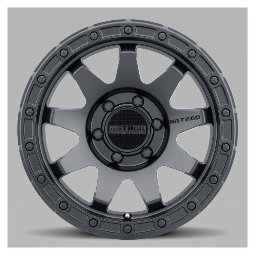 Method MR317 17x8.5 0mm Offset 6x120 67mm CB Matte Black Wheel