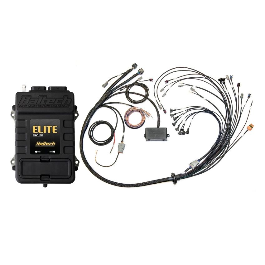 Haltech HT-151376 Elite 2500 Terminated Harness ECU Kit w/EV1 Injector Connectors