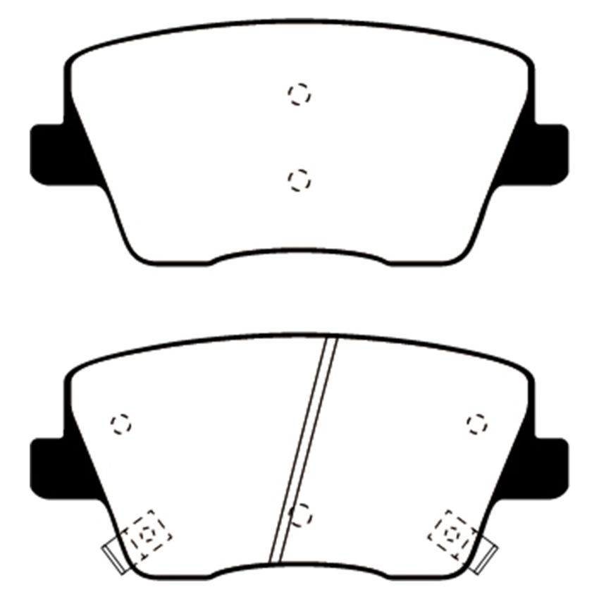 EBC UD2212 2019+ Hyundai Veloster Turbo N (2nd Gen) 2.0L Ultimax Rear Brake Pads