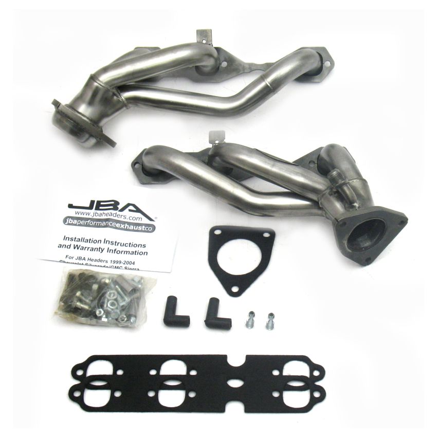 JBA 99-02 GM Truck 4.3L V6 w/o A.I.R. Injection 1-1/2in Primary Raw 409SS Cat4Ward Header