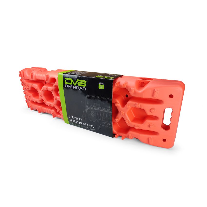 DV8 Offroad Recovery Traction Boards w/ Carry Bag - Red