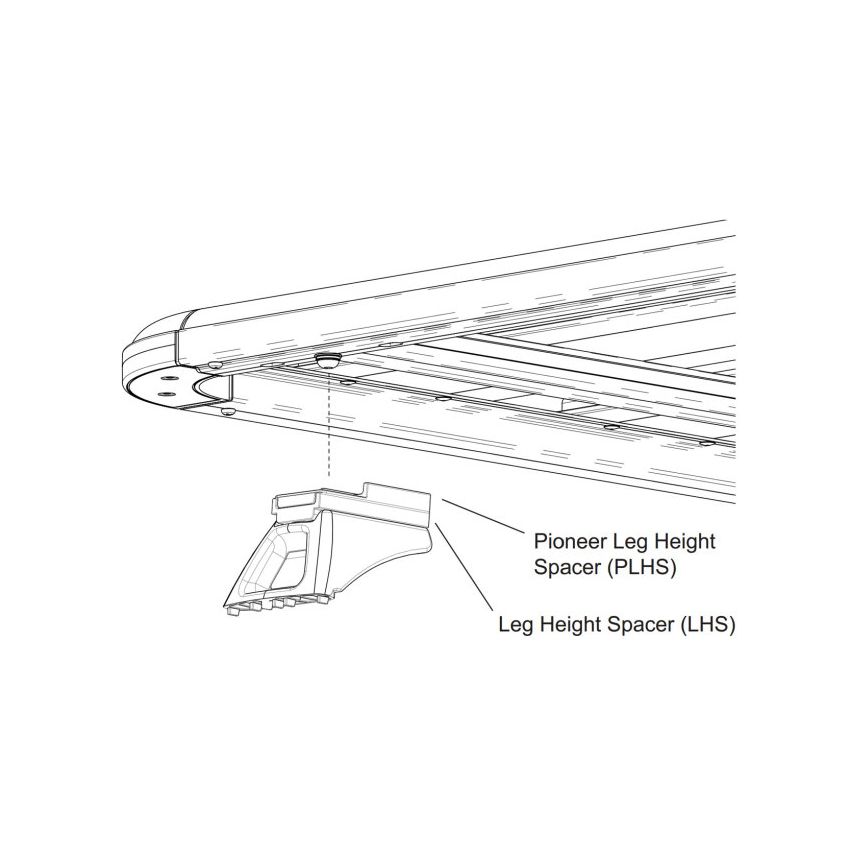 Rhino-Rack Pioneer Leg Height Spacer - Pair