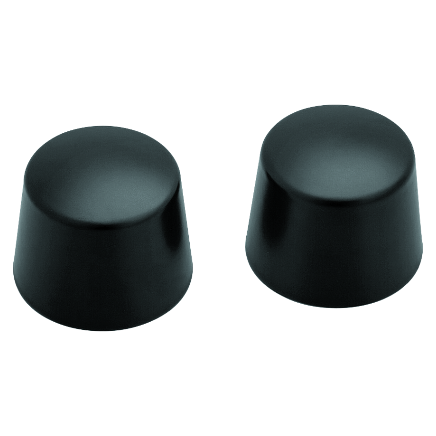 Kuryakyn 1229 Front Axle Nut Caps Satin Black