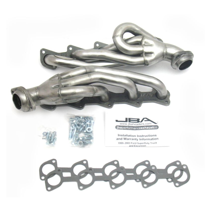 JBA 99-04 Ford Truck 6.8L 2V V10 w/o EGR 1-1/2in Primary Raw 409SS Cat4Ward Header