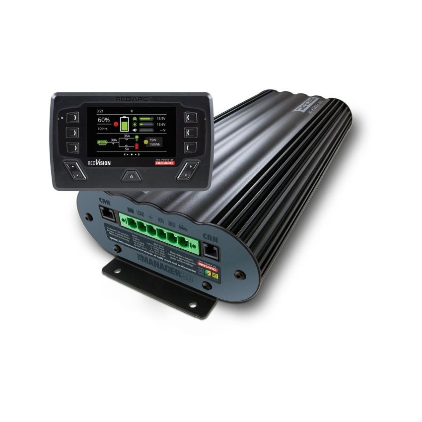 REDARC BMS1230S3R-NA The Manager30 Battery Management System & RedVision Display
