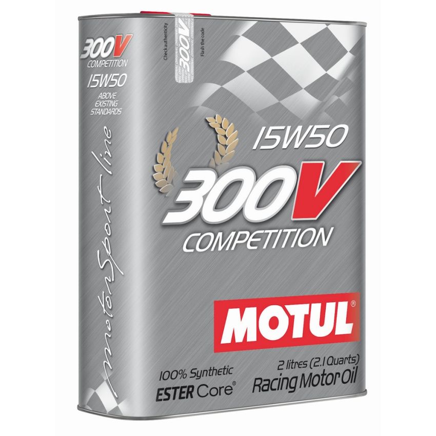 Motul 104244 300V COMPETITION 15W50 - 2L - Racing Engine Oil