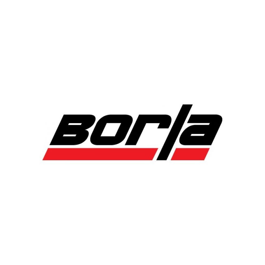 Borla 60718BC Tip Kit Single Round Rolled Edge Angle-Cut Bright Chrome