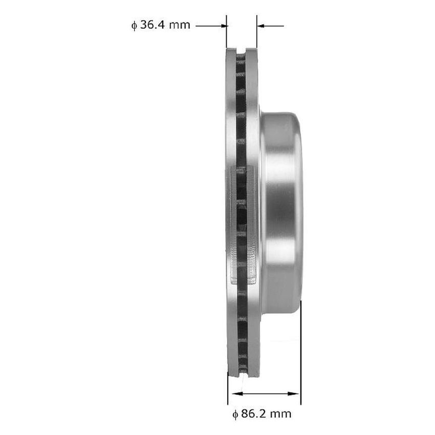 BENDIX DRUM & ROTORS PRT5345 BENDIX Disc Brake Rotor