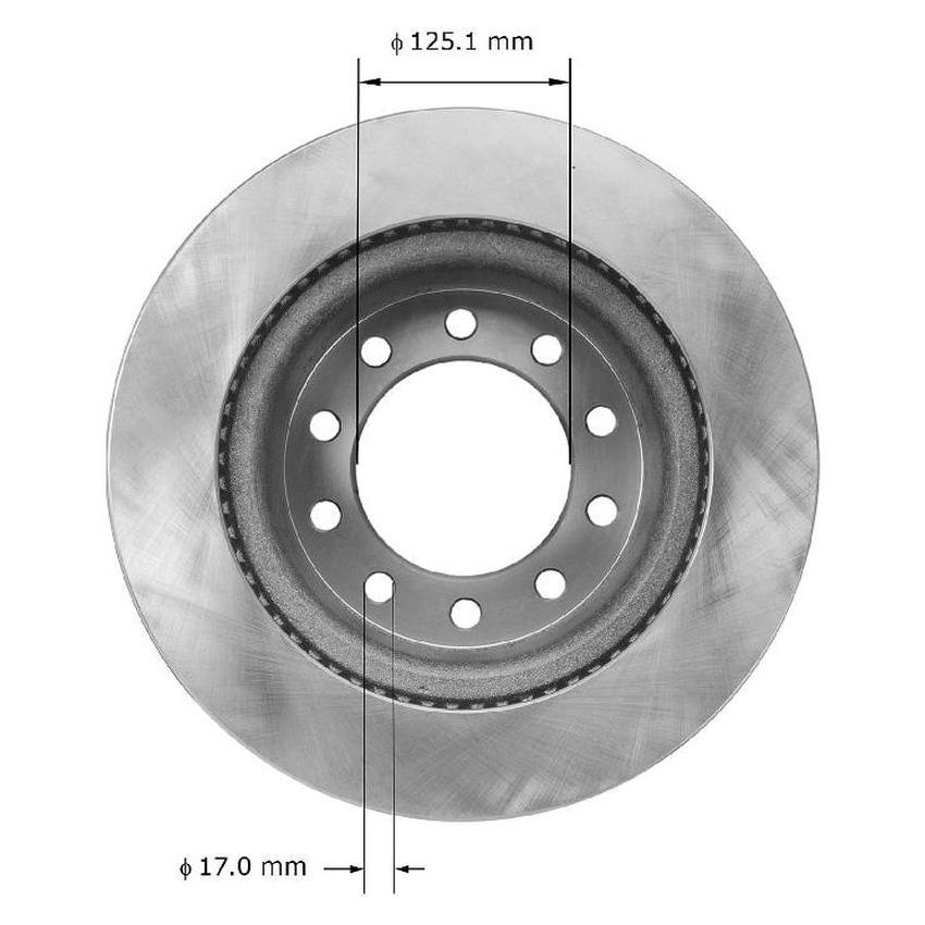 BENDIX DRUM & ROTORS PRT5911 BENDIX Disc Brake Rotor