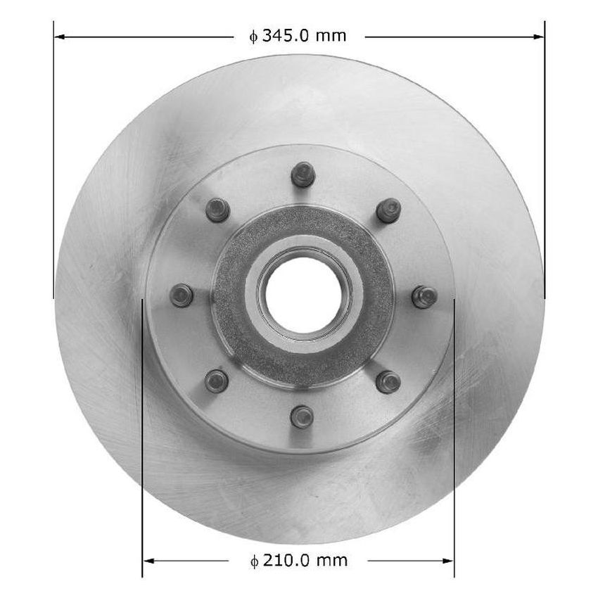 BENDIX DRUM & ROTORS PRT5915 BENDIX Disc Brake Rotor and Hub Assembly