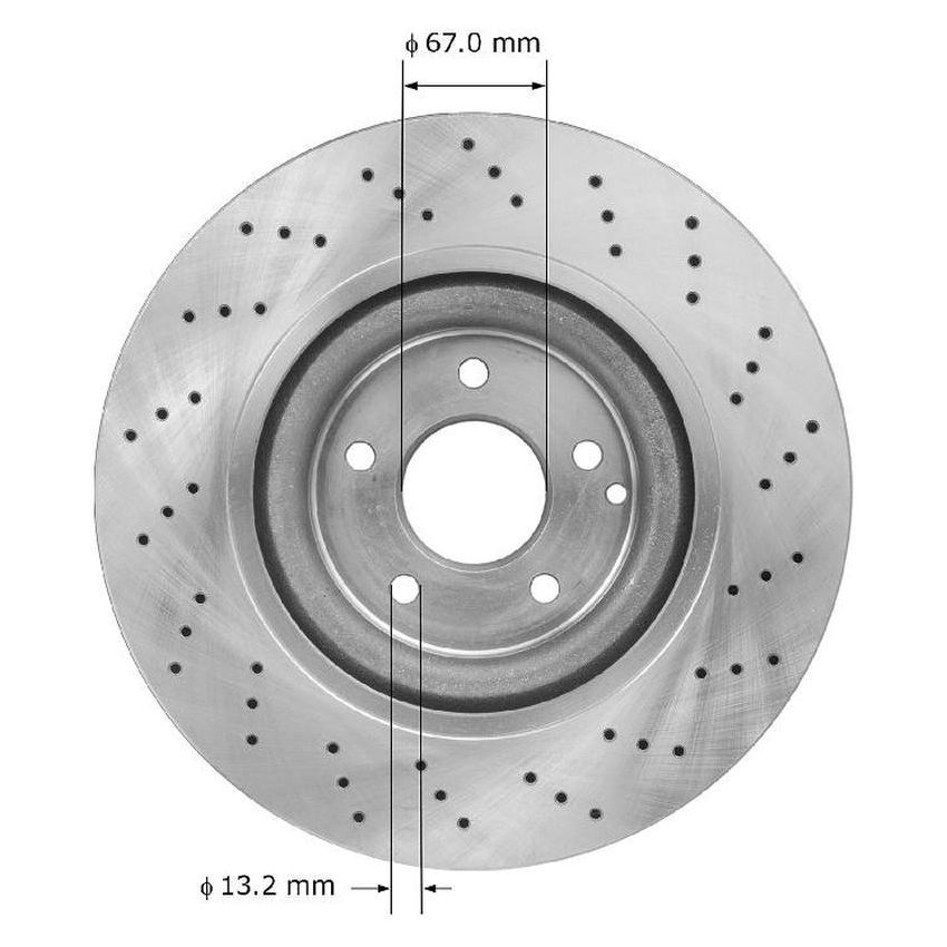 BENDIX DRUM & ROTORS PRT5928 BENDIX Disc Brake Rotor