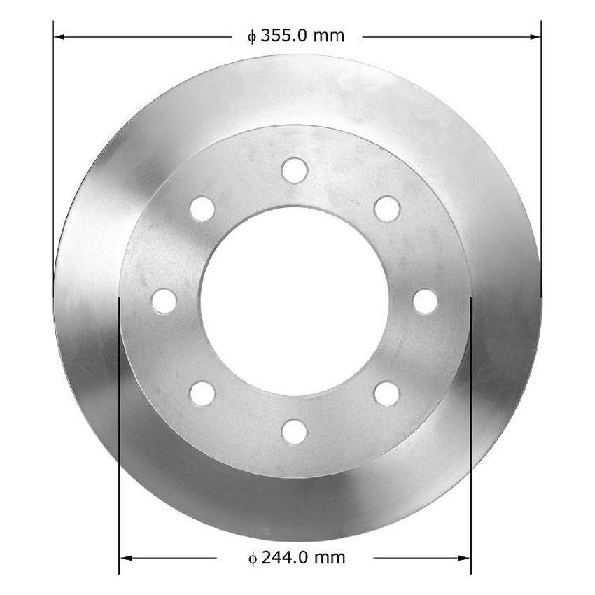 BENDIX DRUM & ROTORS PRT6076 BENDIX Disc Brake Rotor