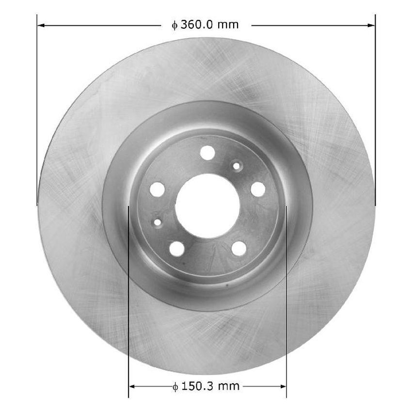 BENDIX DRUM & ROTORS PRT6078 BENDIX Disc Brake Rotor