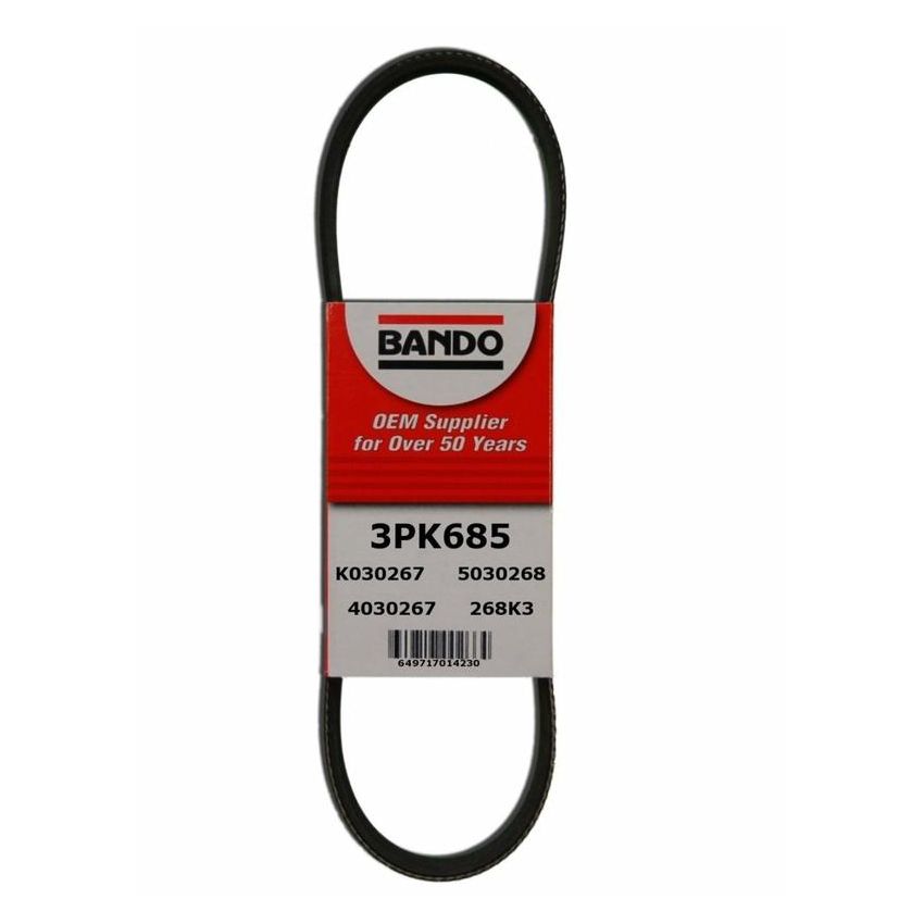 BANDO BELTS 3PK685 Bando USA OEM Quality Serpentine Belt