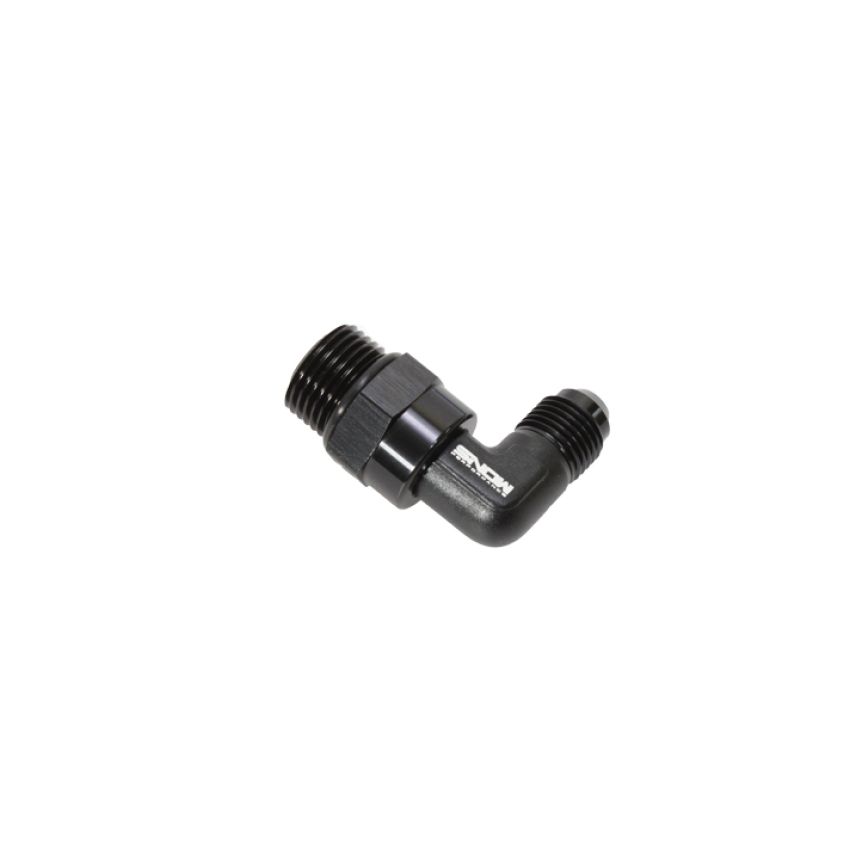Snow Performance SNF-60869 -8 ORB to -6 AN 90 Degree Swivel Fitting (Black)