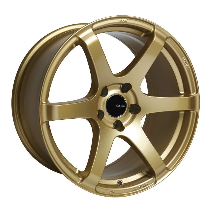 Enkei 485-780-8045GG T6S 17x8 45mm Offset 5x100 Bolt Pattern 72.6 Bore Gold Wheel