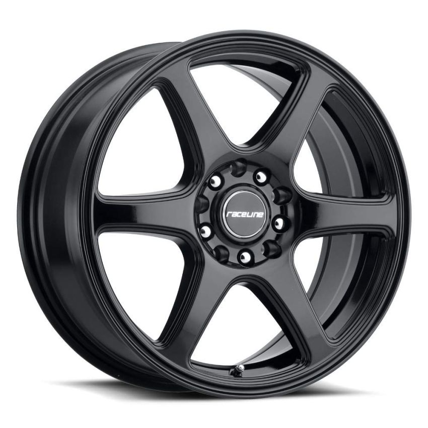 Raceline 146B Matrix 14x5.5in / 5x100/5x114.3 BP / 35mm Offset / 72.62mm Bore - Gloss Black Wheel