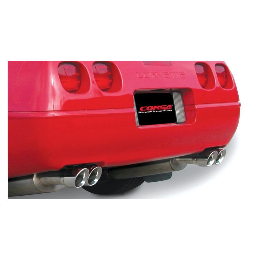 Corsa 92-95 Chevrolet Corvette C4 5.7L V8 LT1 Sport Cat-Back Exhaust w/ Twin 3.5in Polished Tips