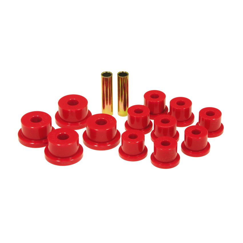 Prothane 85-88 Suzuki Samurai Spring & Shackle Bushings (OEM Shackles) - Red
