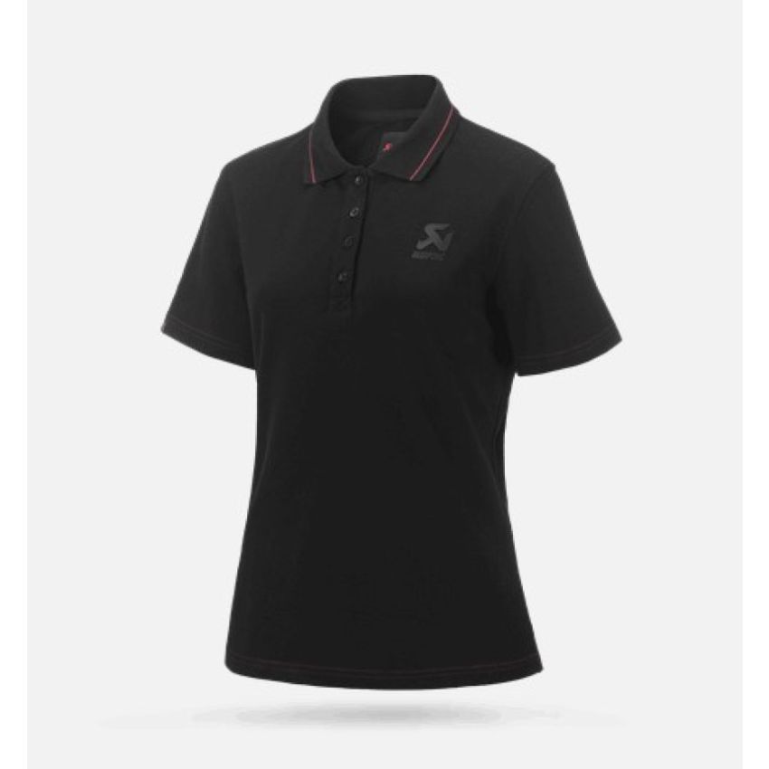 Akrapovic Corpo Polo Black Womens - XXL