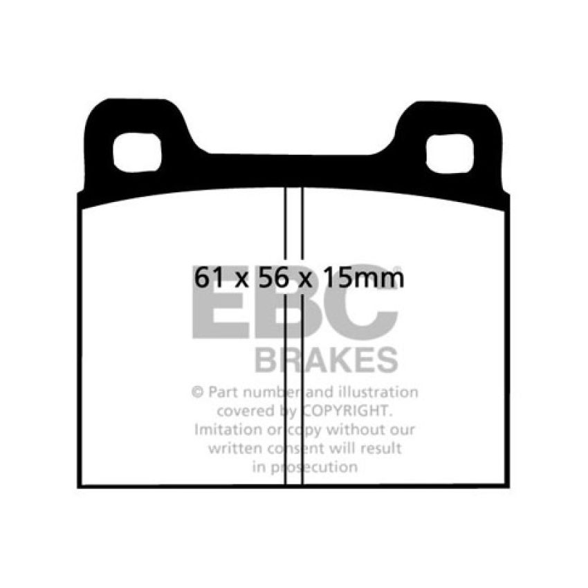 EBC DP3104C 73-77 Porsche 911 2.7L Redstuff Front/Rear Brake Pads