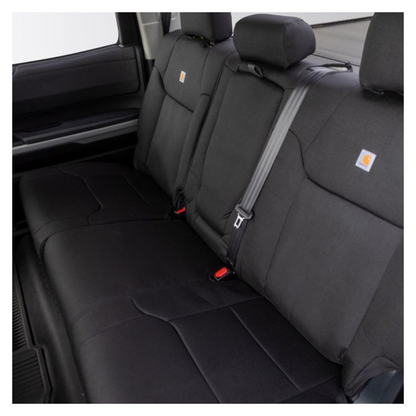 Covercraft GTT1117COBK 16-23 Toyota Tacoma Carhartt Super Dux PrecisionFit Custom Second Row Seat Covers - Black