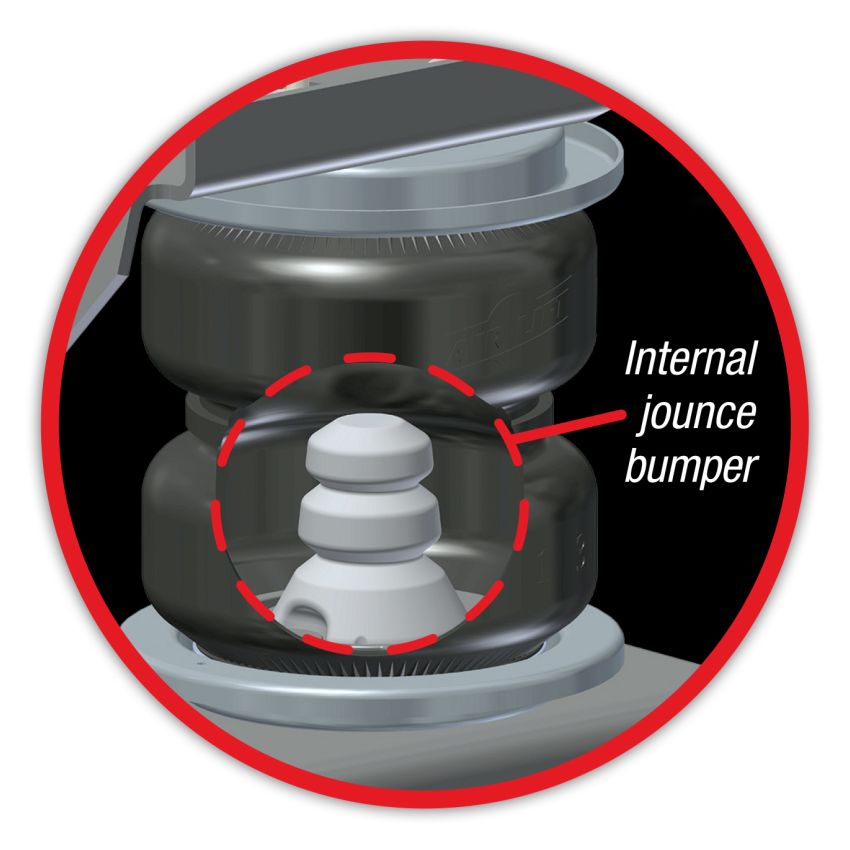 Air Lift 84297 Replacement Air Spring - Loadlifter 5000 Ultimate Bellows Type w/ internal Jounce Bumper