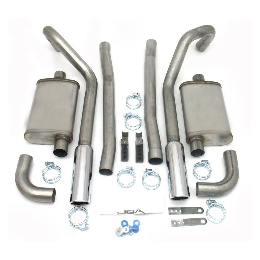 JBA 40-2655 65-70 Ford Mustang 260-428 409SS Dual Under Rear Valance Header Back Exhaust