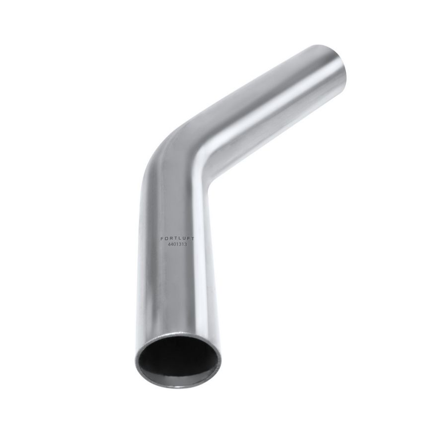 FORTLUFT 4401313 Universal Mandrel Exhaust Bend Pipe 45 Degree Stainless Steel, 1.25''/32mm