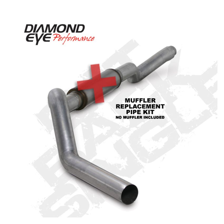 Diamond Eye Performance K5126A-RP Diamond Eye KIT 5in CB MFLR RPLCMENT PIPE SGL AL: 2006-2007.5 CHEVY 6.6L 2500/3500