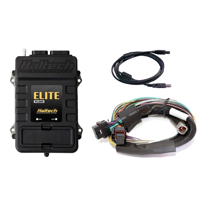 Haltech HT-150902 Elite 1500 Basic Universal Wire-In Harness ECU Kit