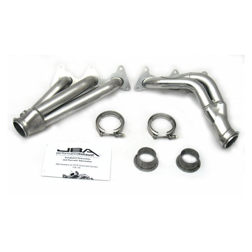 JBA 10-11 Camaro 3.6L V6 1-5/8in Primary Silver Ctd Cat4Ward Header