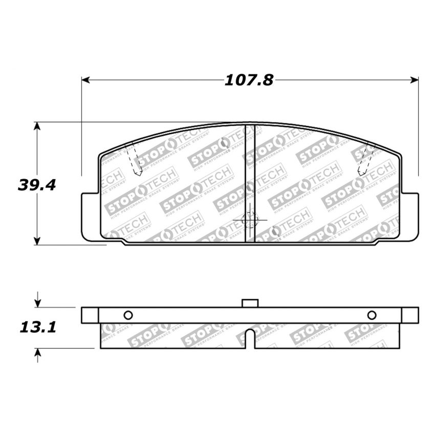 Stoptech 309.03320 Performance 89-95 Mazda RX7 / 03-05 Mazda 6 Rear Brake Pads