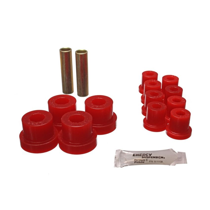 Energy Suspension 2.2115R Jeep Spring Bushing Set - Red