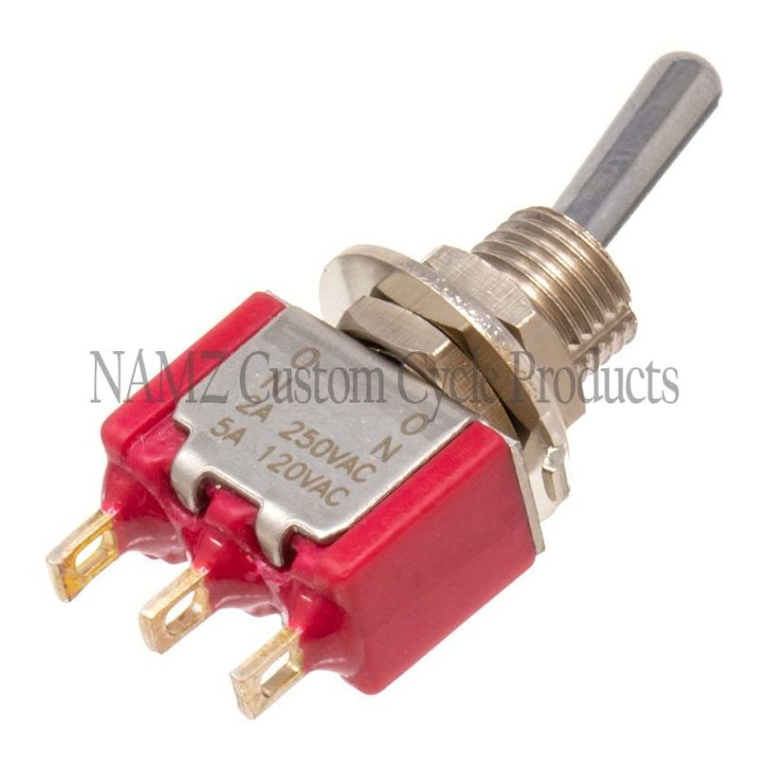 NAMZ NMTS-01 Mini High/Low Beam Toggle Switch 5-AMP 1/4in. Hole