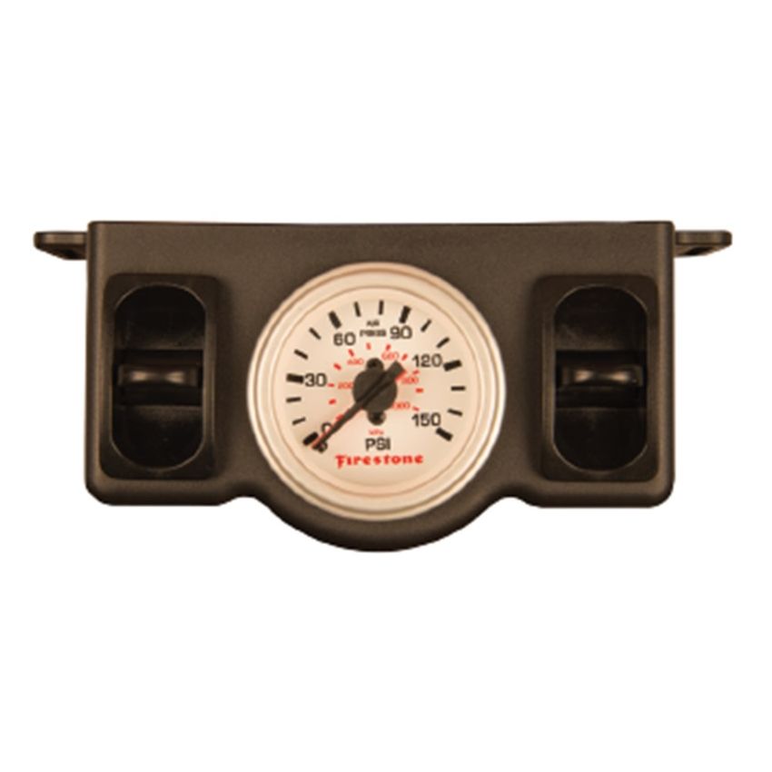 Firestone 2576 Electric Dual Pressure Gauge Dual - White Plastic (WR17602576)