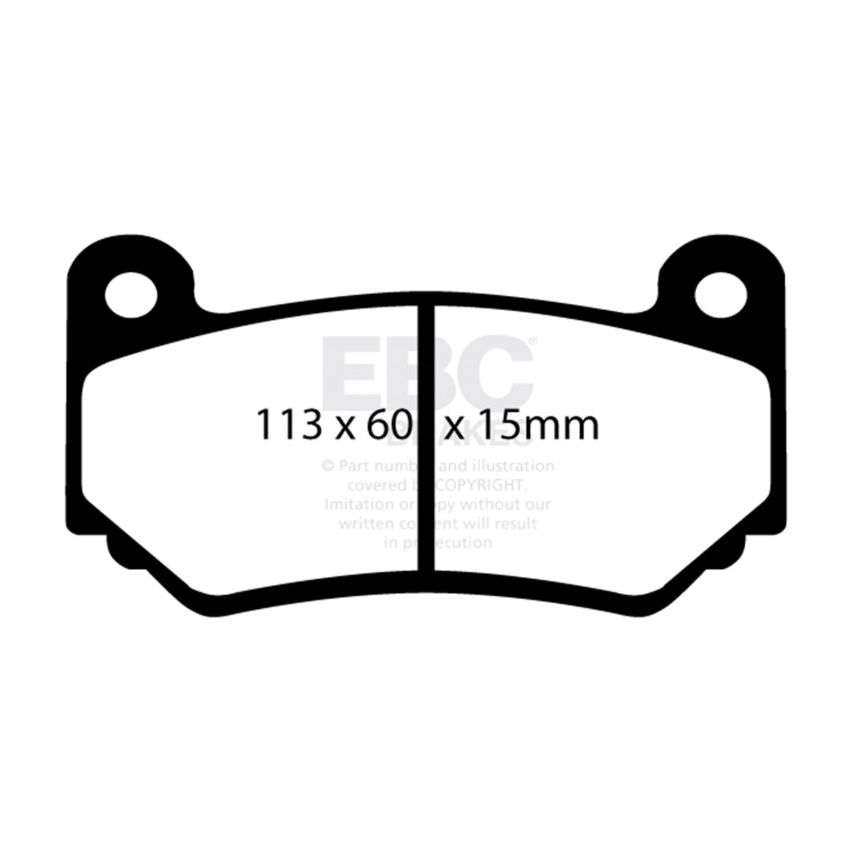 EBC DP41377R 08-11 Lotus Exige 1.8 Supercharged (240) Yellowstuff Front Brake Pads