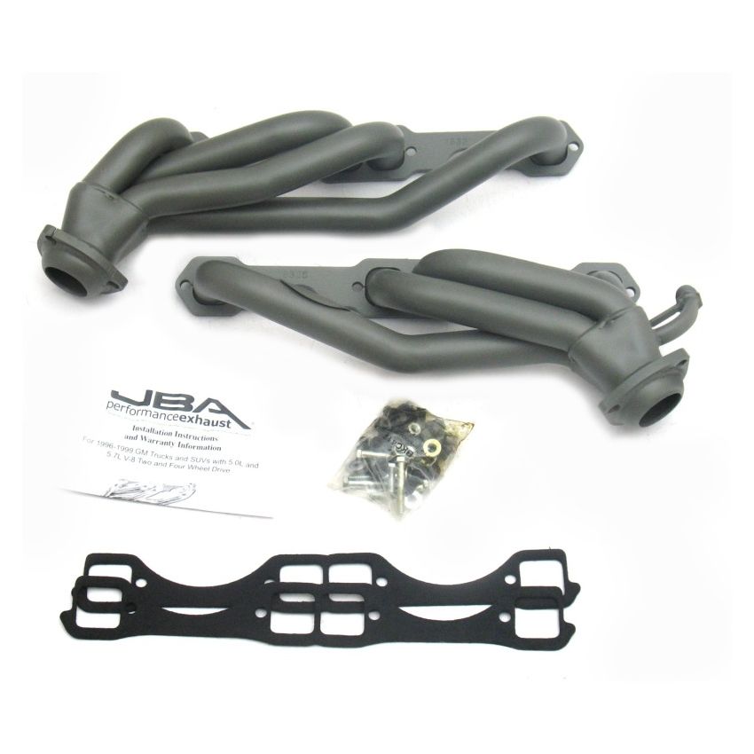 JBA 96-00 GM Truck 5.0L/5.7L SBC w/o A.I.R. 1-1/2in Primary Ti Ctd Cat4Ward Header