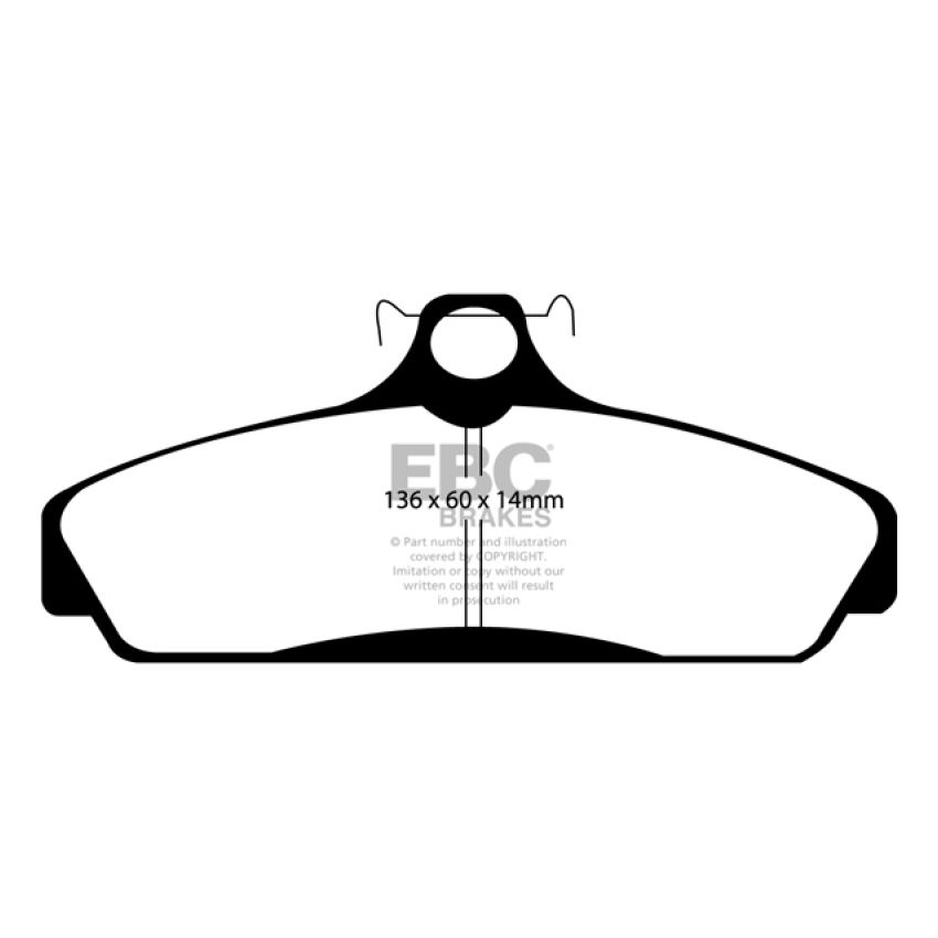 EBC UD294 83-87 Chevrolet Corvette (C4) 5.7 Ultimax2 Front Brake Pads