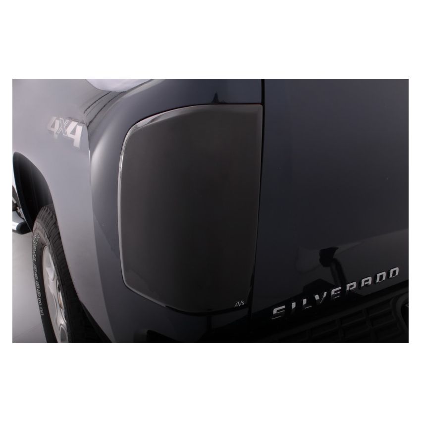 AVS 07-13 Chevy Silverado 1500 Tail Shades Tail Light Covers - Smoke