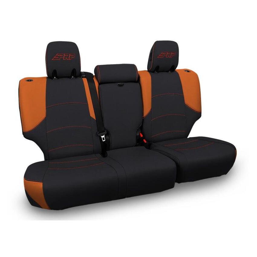 PRP Seats B067-05 PRP 11-24 Toyota 4Runner Rear Bench Cover - 5-seat model - Black/Orange