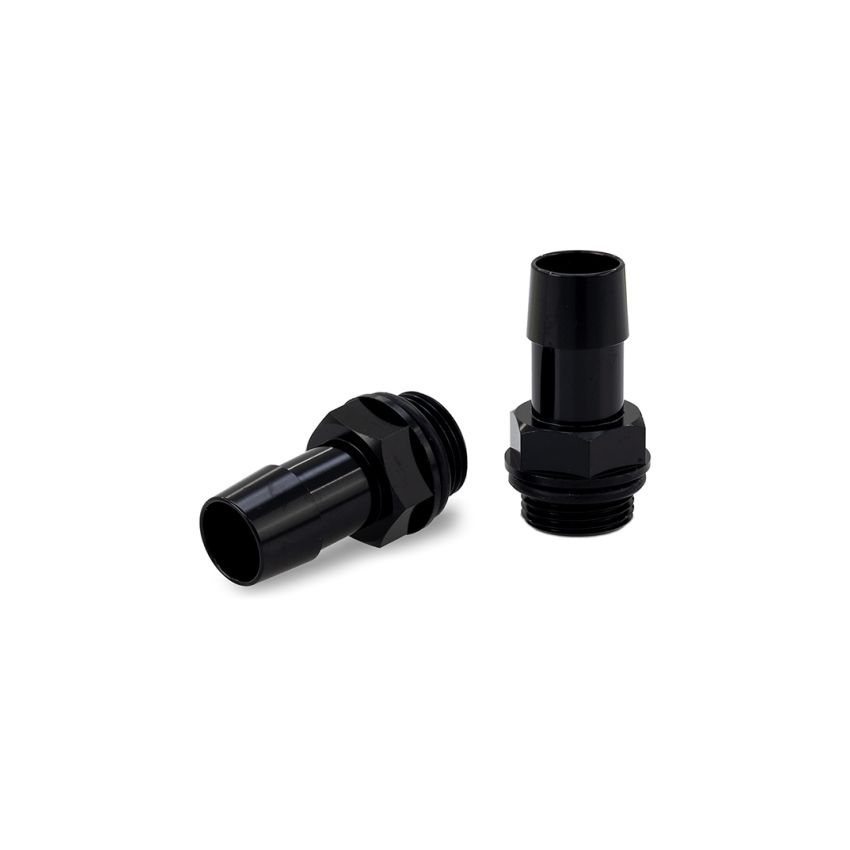 Mishimoto MMFT-M20-58BK 2pcs. M20x1.5 5/8in Aluminum Catch Can Fittings - Black