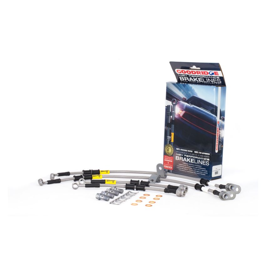 Goodridge 25013 16-17 Mazda Miata MX-5 (w/o Factory Brembo Calipers) SS Brake Lines