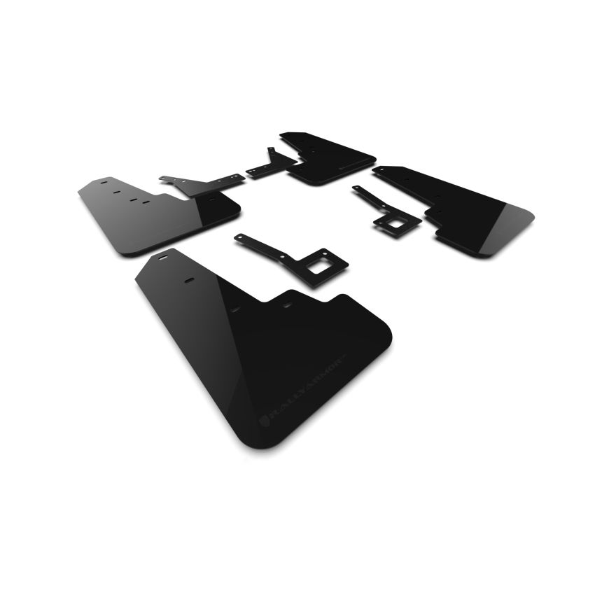 Rally Armor MF98-UR-BLK-MBK Black Mud Flap/Metallic Black Logo