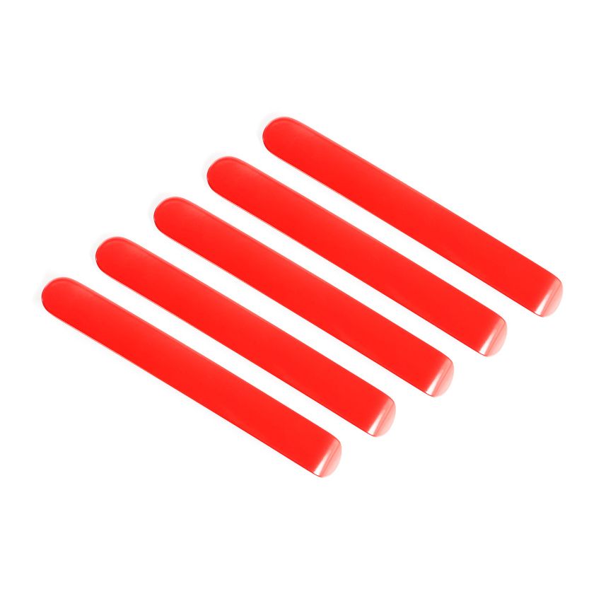Rugged Ridge Door Handle Inserts Red 07-18 Jeep Wrangler JK 4Door