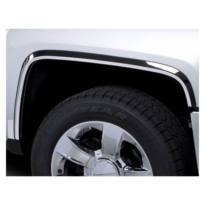 Putco 97105 00-06 Chevrolet Suburban - Full w/o Fender Flares - 1.5in Wide Stainless Steel Fender Trim